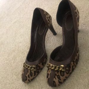 Calf hair Jcrew heels